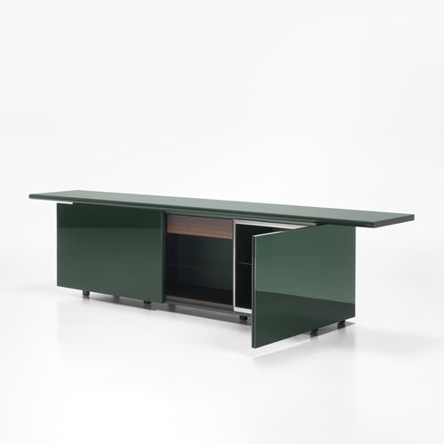 Modernes Sideboard - SHERATON - Acerbis - lackiertes Holz / Nussbaum / mit Schubladen