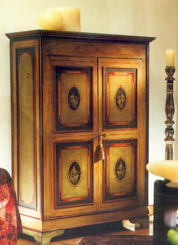 Stil-Kleiderschrank - 52C - Al Cazar Fine Woods - Holz / mit Schwingtür