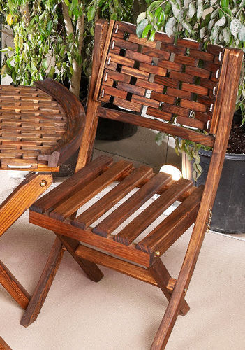 Klassischer Gartenstuhl - 215 P - Al Cazar Fine Woods - Holz / für Privatgebrauch / ohne Armlehnen