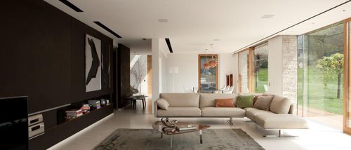 Modulsofa - GABER - Alpa Salotti - modern / Stoff / braun