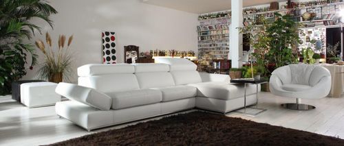 Modulsofa - TRAVOLTA - Alpa Salotti - modern / Leder / klappbare Rückenlehne