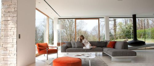 Ecksofa - FREETIME - Alpa Salotti - modern / Stoff / braun