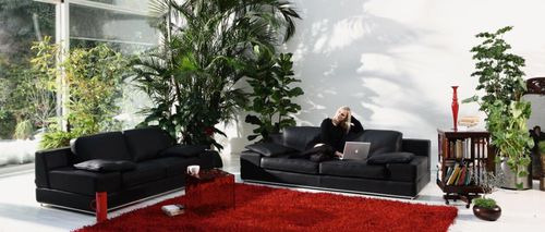 Modulsofa - DIAMOND - Alpa Salotti - modern / Leder / weiß