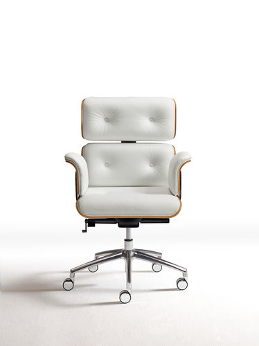 Design-Bürosessel - ARMADILLO 2 - ALTEK ITALIA DESIGN - Leder / Stoff / Stahl