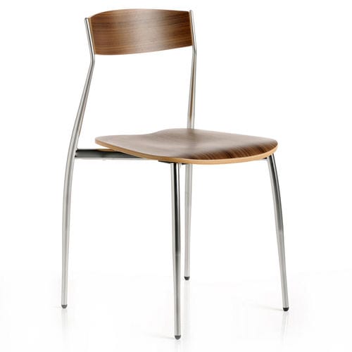 Stuhl / originelles Design - BABA - ALTEK ITALIA DESIGN - für Küche / für Wohnzimmer / Buche
