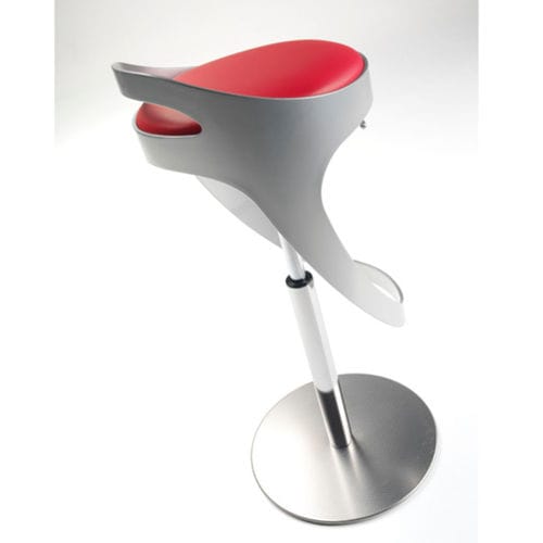 Moderner Barhocker - RE ARTÙ - ALTEK ITALIA DESIGN - Leder / Kunstleder / Gestell aus Aluminium