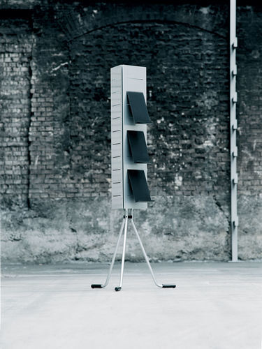 Freistehender Prospektständer - VERTIGO LV61 - ALTEK ITALIA DESIGN - bodenstehend / anodisiertes Aluminium / aus lackiertem Aluminium