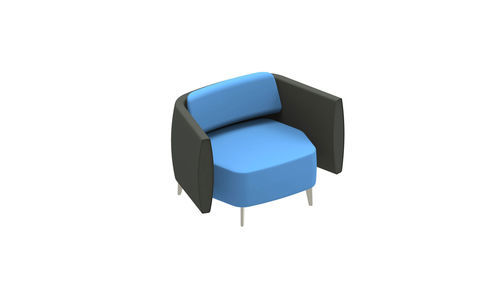 Moderner Sessel - AIRWAVE 20 - ALTEK ITALIA DESIGN - Kunstleder / Polyurethanschaum / Stoff