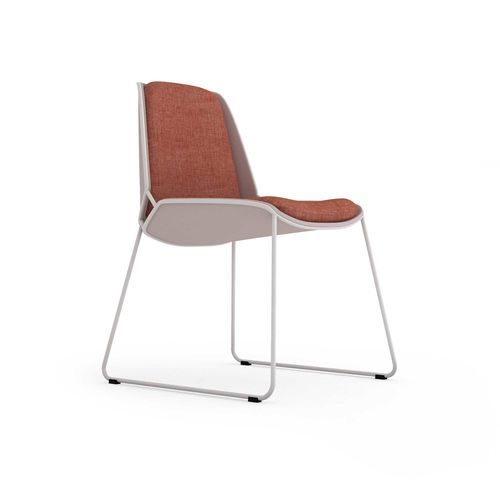 Stuhl / minimalistisches Design - TWO - ALTEK ITALIA DESIGN - für den Innenbereich / Stoff / aus lackiertem Stahl