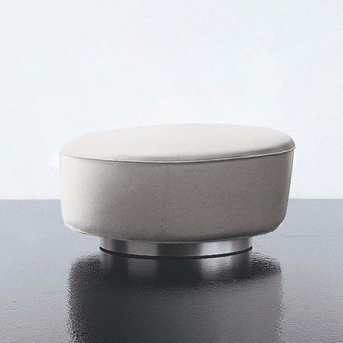 Modernes Sitzkissen - GALLERY - ALTEK ITALIA DESIGN - gebürstetes Aluminium / Leder / Massivholz