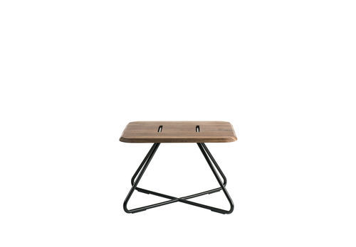 Moderner Couchtisch - LEVANTE - ALTEK ITALIA DESIGN - Holzfurnier / Gestell aus Metall / quadratisch