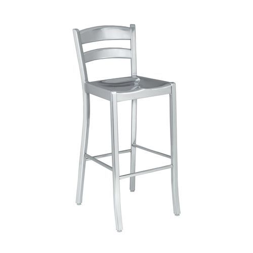 Moderner Hocker - KORE - ALTEK ITALIA DESIGN - Aluminium / Gestell aus Aluminium / mit Fußstütze