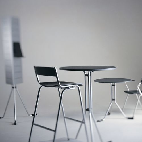 Moderner Barhocker - VERTIGO LV08 - ALTEK ITALIA DESIGN - Stahl / Gestell aus Aluminium / mit 4 Beinen