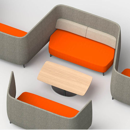 Moderner Couchtisch - AIRWAVE 41 - ALTEK ITALIA DESIGN - HPL / Gestell aus rostfreiem Edelstahl / rechteckig