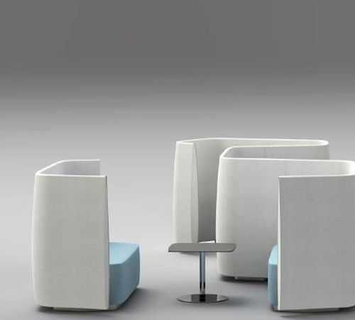 Moderner Couchtisch - AIRWAVE 40 - ALTEK ITALIA DESIGN - HPL / Gestell aus rostfreiem Edelstahl / quadratisch