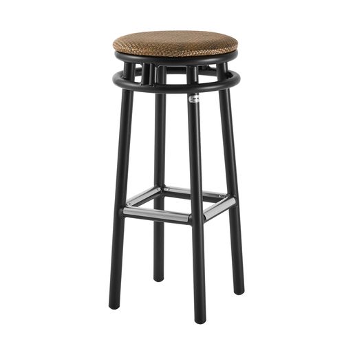 Moderner Barhocker - TONDO  - Antiga Primo-Secondo & C. - Gestell aus Aluminium / mit 4 Beinen / mit Fußstütze