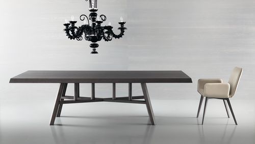 Moderner Tisch - LAGOON - Rossetto Armobil - Eiche / Nussbaum / rechteckig