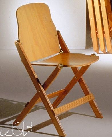 Moderner Stuhl - SAM - Art & Form - Holz / Holz / klappbar
