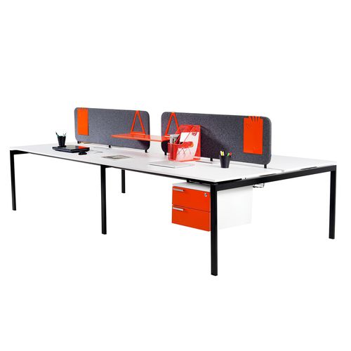 Schreibtisch für Open Space - BOX - B&T Design - Chef / modern / Holz