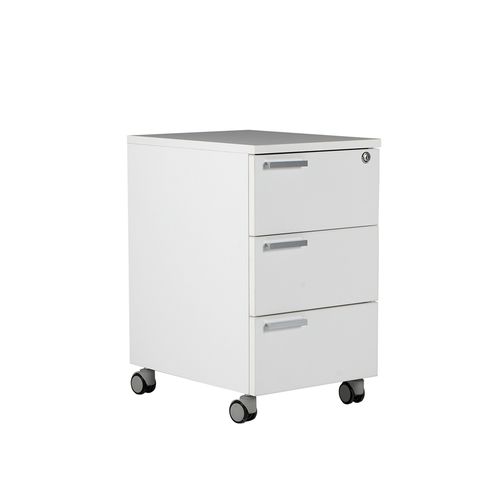 Metall-Schreibtischcontainer - KESON - B&T Design - mit 3 Schubladen / auf Rollen / mit Schlüssel