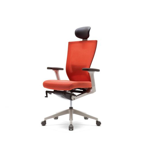 Moderner Bürosessel - T50 - B&T Design - Stoff / schrägstellbar / mit Kopfstütze