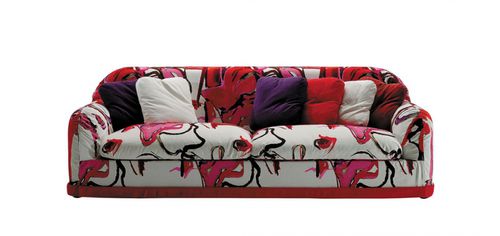 Modernes Sofa - TEODORO - Biesse - Stoff / mit abnehmbarem Bezug / mehrfarbig