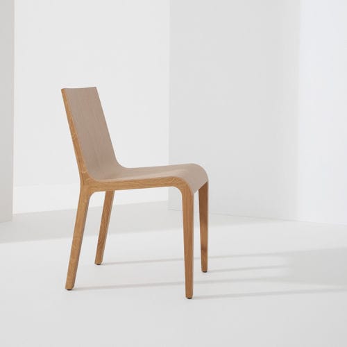 Moderner Stuhl - FOGLIA - Billiani - für den Innenraum / Eiche / Massivholz