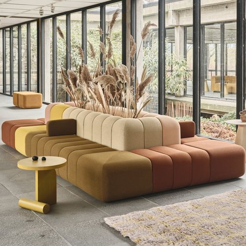 Modulare Polsterbank - BOB CORNER - Blå Station - modern / Stoff / Gestell aus Kunststoff