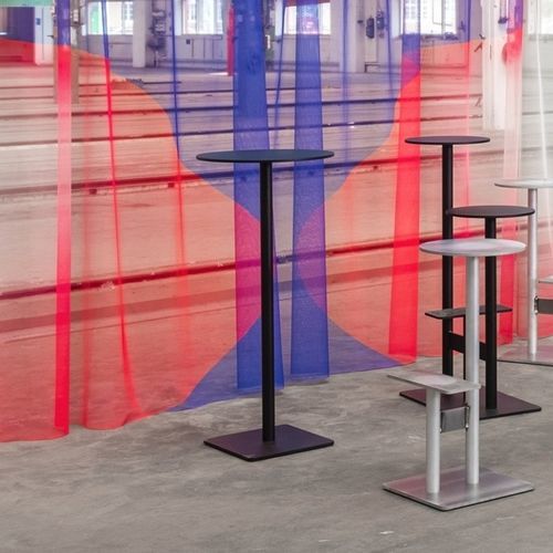 Moderner Stehtisch - COMBO 1 - Blå Station - lackiertes Aluminium / Gestell aus Aluminium / rund