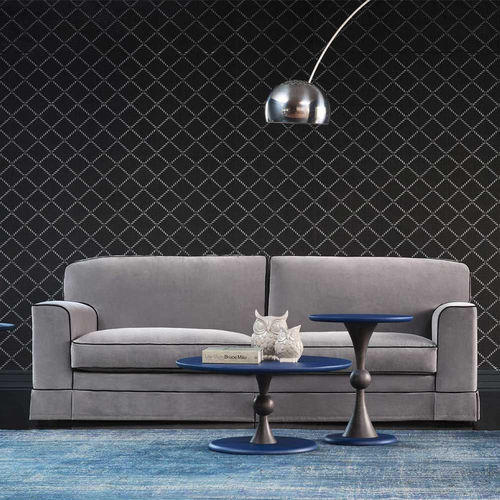 Modernes Sofa - Burano - Bodema - Stoff / Leder / grau