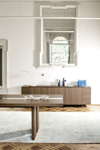 Modernes Sideboard - STRIPE - Bross Italia - Eiche / amerikanischer Nussbaum