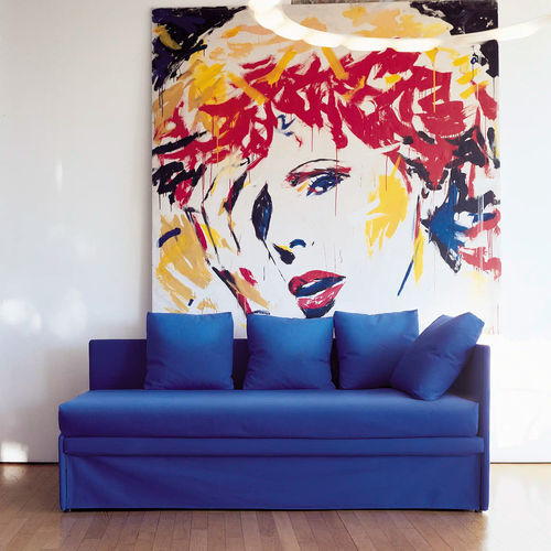 Bettsofa - Sky Uno - Campeggi - modern / Stoff / mit Armlehnen