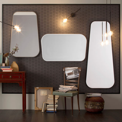 Wandmontierter Spiegel - BELVEDERE - Capo D'Opera Home - modern / lackiertes Holz / braun