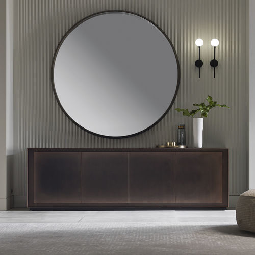 Modernes Sideboard - PRIVACY - Capo D'Opera Home - hochglanzlackiertes Holz / mattlackiertes Holz / mit Falttüren