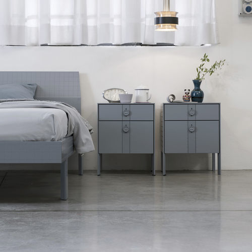 Moderner Nachttisch - ANOTHER DAY - Capo D'Opera Home - lackiertes Holz / Gestell aus lackiertem Holz / rechteckig