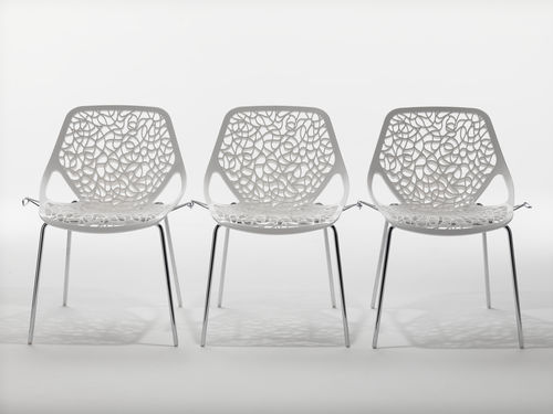 Moderner Stuhl - CAPRICE - Casprini Gruppo Industriale - Stoff / stapelbar / verbunden