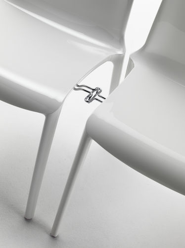 Moderner Stuhl - TIFFANY - Casprini Gruppo Industriale - Polycarbonat / stapelbar / verbunden