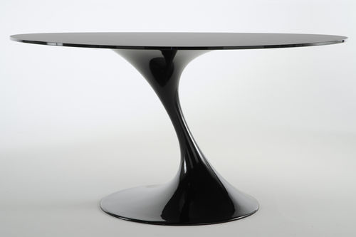 Moderner Tisch - ATATLAS BLACK - Casprini Gruppo Industriale - Glas / rund