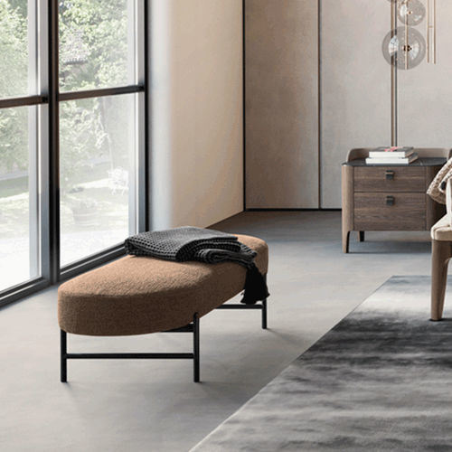 Moderne Polsterbank - SUPERNOVA  - Dall'Agnese - Stoff / Gestell aus Metall / für Zimmer
