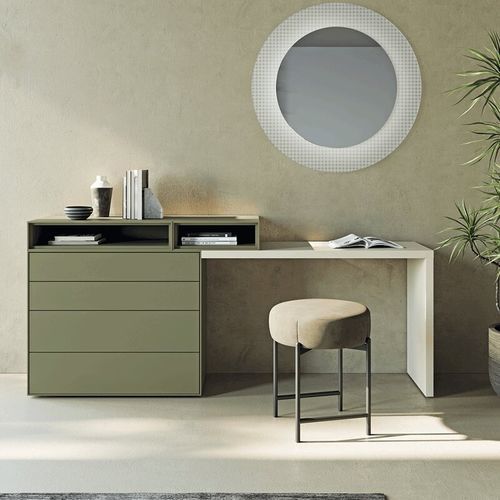 Bodenstehender Schreibtisch - MODULA - Dall'Agnese - modern / lackiertes Holz / gerade