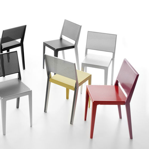 Moderner Stuhl - ABCHAIR  - Danese - für Außenbereich / für den Innenraum / Aluminium