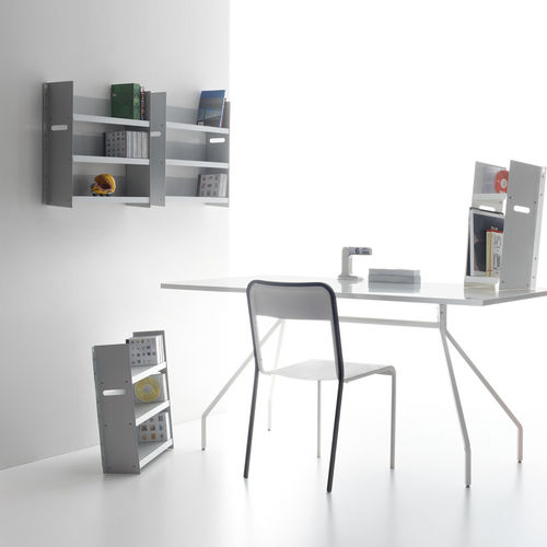 Wandmontiertes Bücherregal - LIVORNO - Danese - modern / für Homeoffice / für Gewerbegebrauch