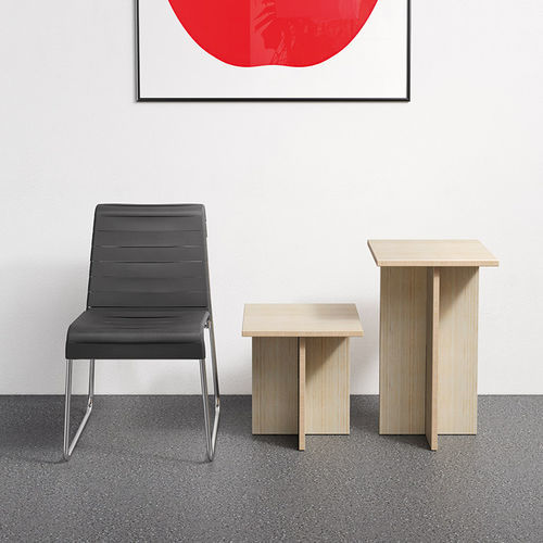 Stuhl / minimalistisches Design - IL GIOCO DELLO SGABELLO E DELLA PANCA - Danese - für Außenbereich / für den Innenraum / Bambus