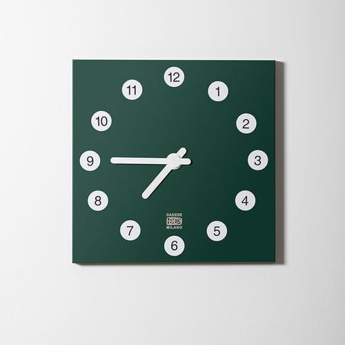 Moderne Uhr - ORAMAI - Danese - wandmontiert / Analog / für Gewerbegebrauch