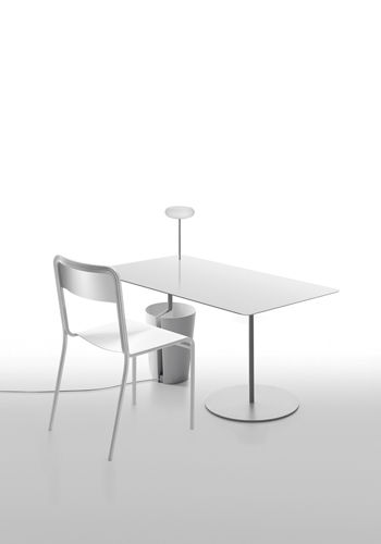 Bodenstehender Schreibtisch - BINCAN  - Danese - modern / Metall / gerade