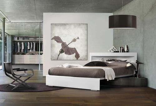 Doppelbett - ARTIK  - Fimes dei Longoni di Longoni G.& C. - modern / mit Schublade / Holz