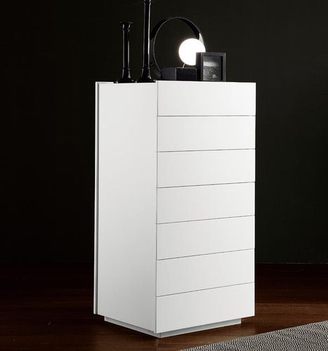 Moderner Chiffonnier - LINEA - Fimes dei Longoni di Longoni G.& C. - lackiertes Holz / weiß