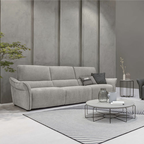 Modernes Sofa - Pierre - maxdivani - Stoff / Leder / mit Armlehnen