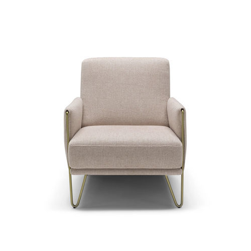 Moderner Sessel - Diletta - maxdivani - Stoff / Leder / Holz