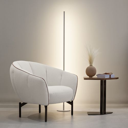 Moderner Sessel - Perla - maxdivani - Stoff / Leder / Holz